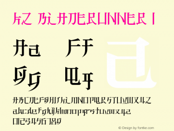 KZ BLADERUNNER 1 Macromedia Fon￿ographer 4.1J 09.6.28 Font Sample