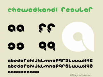 ChewedKandi Regular Version 000.000 Font Sample