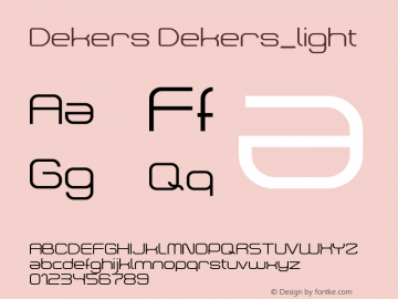 Dekers Dekers_light Version 1.0图片样张