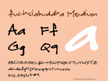 fuchsiabuddha Medium Version 001.000 Font Sample