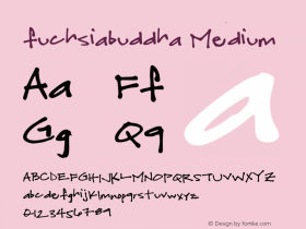 fuchsiabuddha Medium Version 001.000 Font Sample