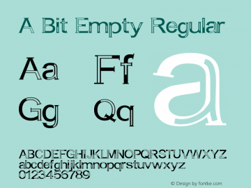 A Bit Empty Regular Version 1.00图片样张