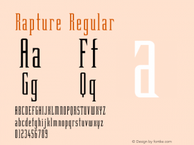 Rapture Regular 001.000 Font Sample