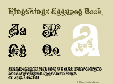 Kingthings Eggypeg Book Version 1.00 Font Sample