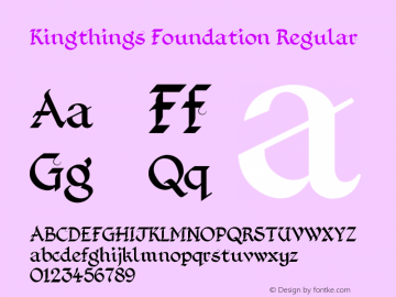 Kingthings Foundation Regular 1.1图片样张