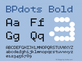 BPdots Bold Version 1.000图片样张