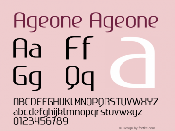 Ageone Ageone Unknown图片样张