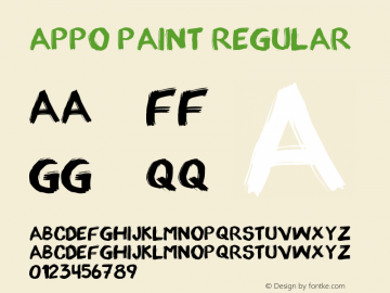 appo paint Regular Version 1.000;PS 001.001;hotconv 1.0.56图片样张