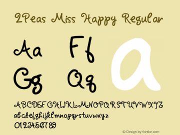 2Peas Miss Happy Regular Unknown图片样张