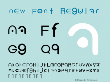 new Font Regular Version 1.000;PS 001.000;hotconv 1.0.70;makeotf.lib2.5.58329图片样张