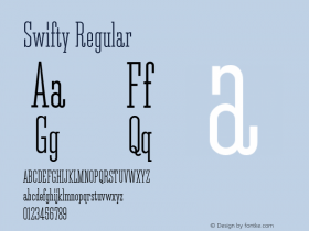 Swifty Regular 001.001;com.myfonts.matchandkerosene.swifty.medium.wfkit2.3CJL图片样张