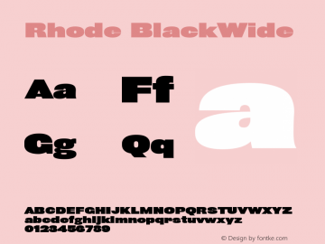 Rhode BlackWide Version 001.000图片样张