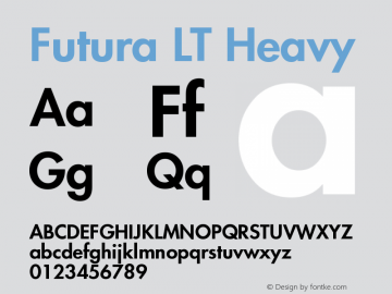 Futura LT Heavy Version 006.000图片样张