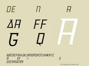 Delux Normal Version 001.000 Font Sample