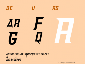 Delux UltraBold Version 001.000 Font Sample