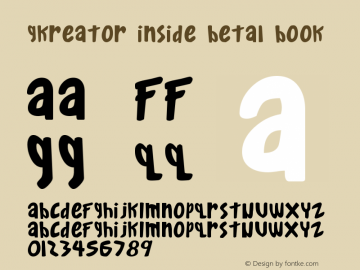 Gkreator Inside Beta1 Book Version Macromedia Fontograp Font Sample