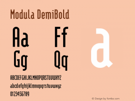 Modula DemiBold Version 001.000图片样张