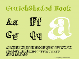 GrutchShaded Book Version 1.000 Font Sample