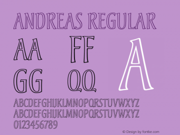 Andreas Regular 001.000图片样张