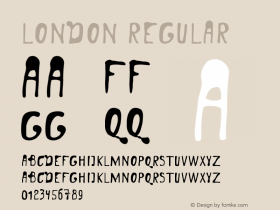 London Regular Version 1.000 2008 initial release Font Sample