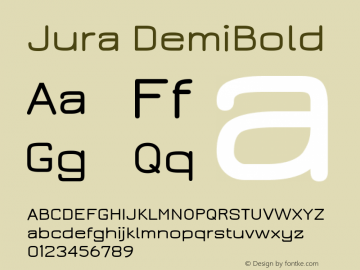 Jura DemiBold Version 2.5图片样张
