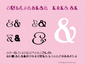 Ampersands Unknown Version 1.0 Font Sample