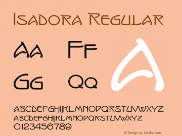 Isadora Regular 001.000图片样张