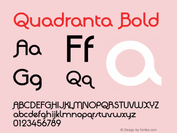 Quadranta Bold Version 1.003图片样张