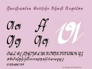 Greifswaler Deutsche Schrift Regular Version 0.000 2009 initial release Font Sample