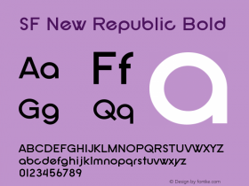 SF New Republic Bold v2.0 - Freeware图片样张