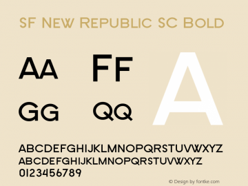 SF New Republic SC Bold v2.0 - Freeware图片样张