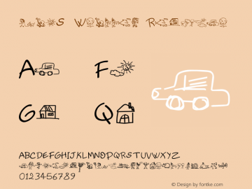 kidS Written Regular Version 1.00 February 27, 2010, initial release Font Sample