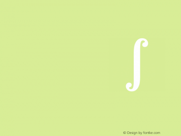 STIXIntegralsUpSm Bold Version 1.1.0 Font Sample