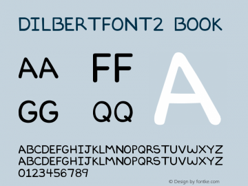 DILBERTFONT2 Book Version 1.0 Extracted by ASV Font Sample