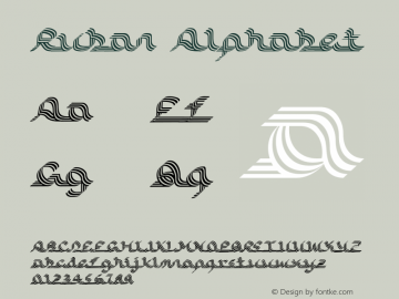 Ruban Alphabet Fontographer 4.7 10.1.31 FG4M­0000002045图片样张