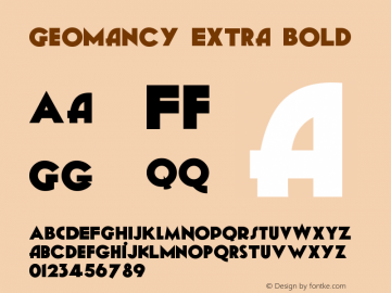 Geomancy Extra Bold 1.008图片样张
