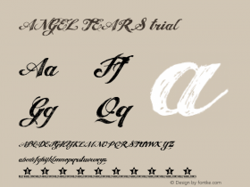 ANGEL TEARS trial Version 1.000 Font Sample