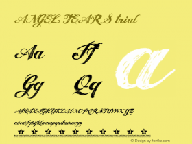 ANGEL TEARS trial Version 1.000 Font Sample