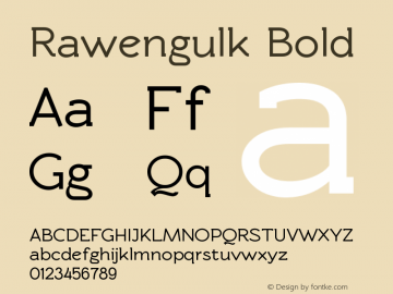 Rawengulk Bold Version 0.92图片样张