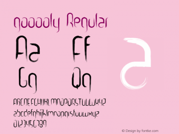 gooooly Regular Version 1.000 Font Sample