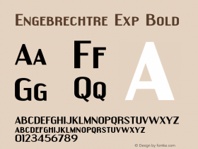 Engebrechtre Exp Bold OTF 3.000;PS 001.001;Core 1.0.29 Font Sample