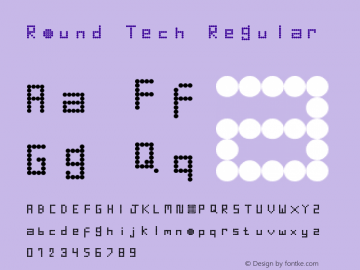 Round Tech Regular Version 1.0图片样张