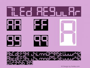 7LED Regular 2010; 1.0, initial release图片样张