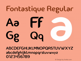 Fontastique Regular Unknown Font Sample