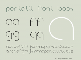 portatil font Book Version 1.000图片样张