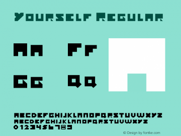 Yourself Regular Version 1.0 Font Sample