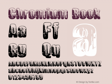 Chromium Book Version 1.00 September 26, 2 Font Sample