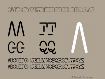 Smith-TypewriterFree Regular Version 1.000 2009 initial release Font Sample