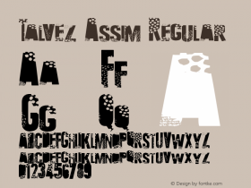 Talvez Assim Regular Version 2.1 June 11, 2009 Font Sample