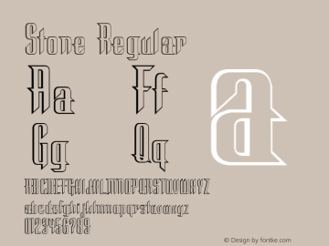 Stone Regular Altsys Metamorphosis:10/6/94 Font Sample